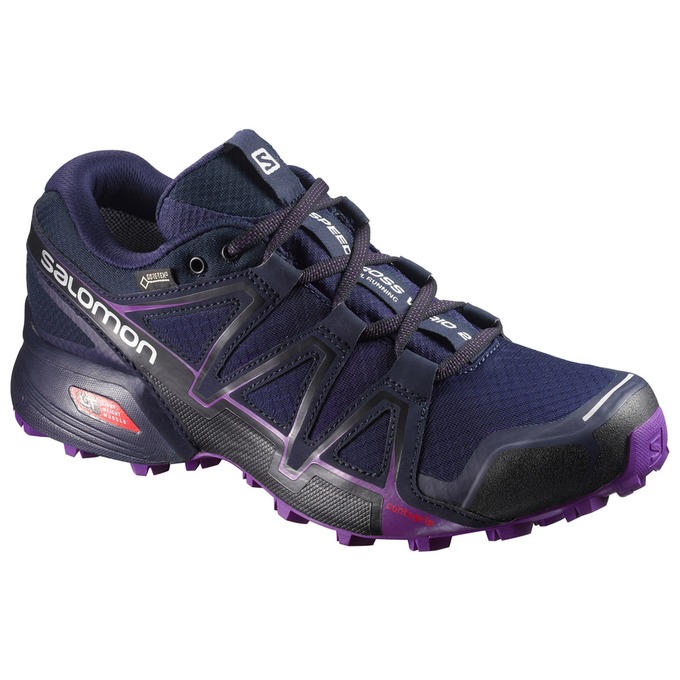 Buty Do Biegania W Terenie Damskie Salomon SPEEDCROSS VARIO 2 GTX® W - Granatowe - Polska (218-KBXHL